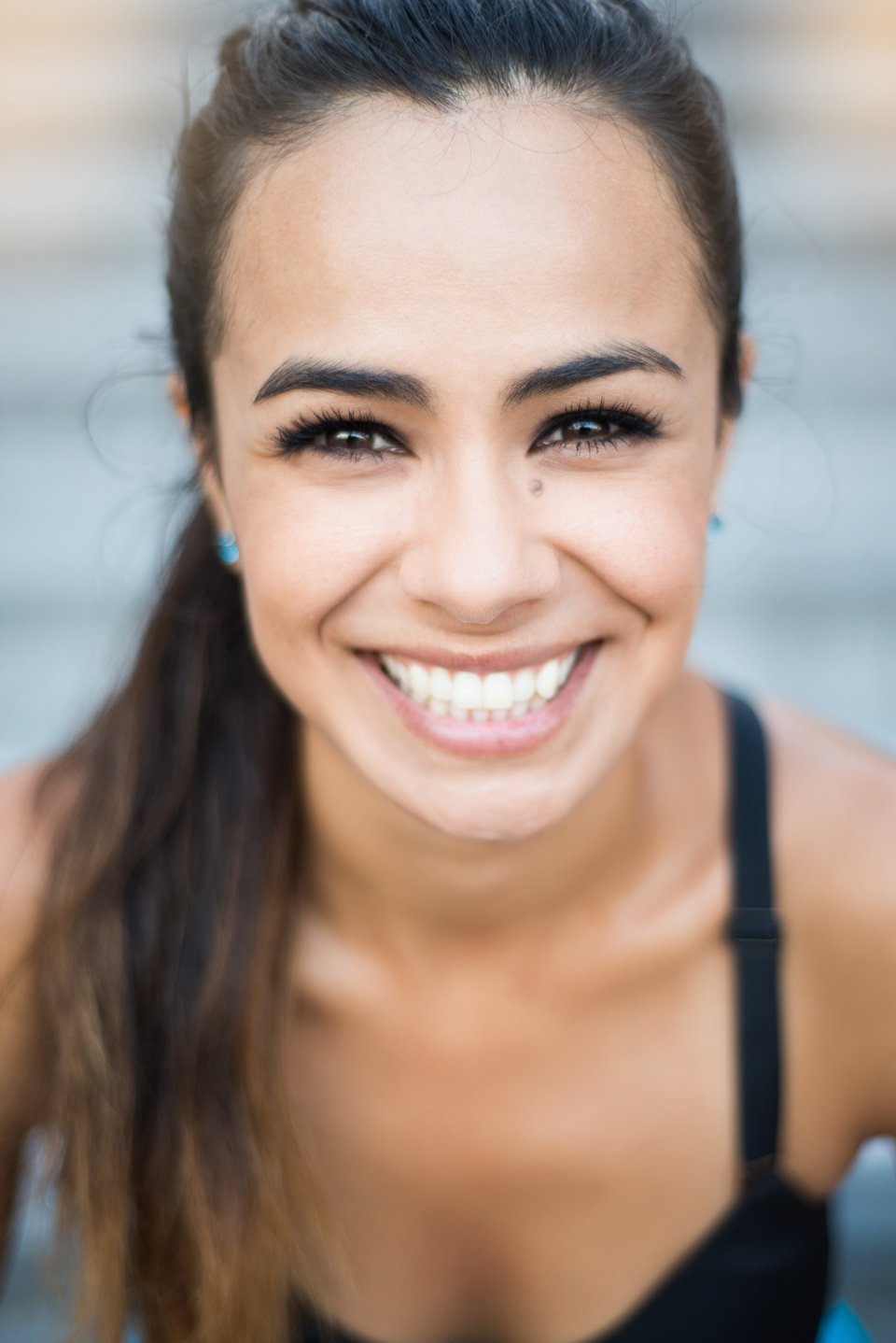 Beautiful Young Hispanic Women Smiling